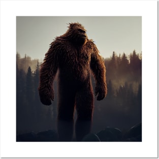 Sasquatch in Nature Posters and Art